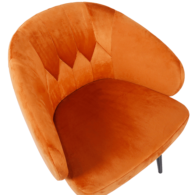Orange Modern Small Living Room Leisure Chair